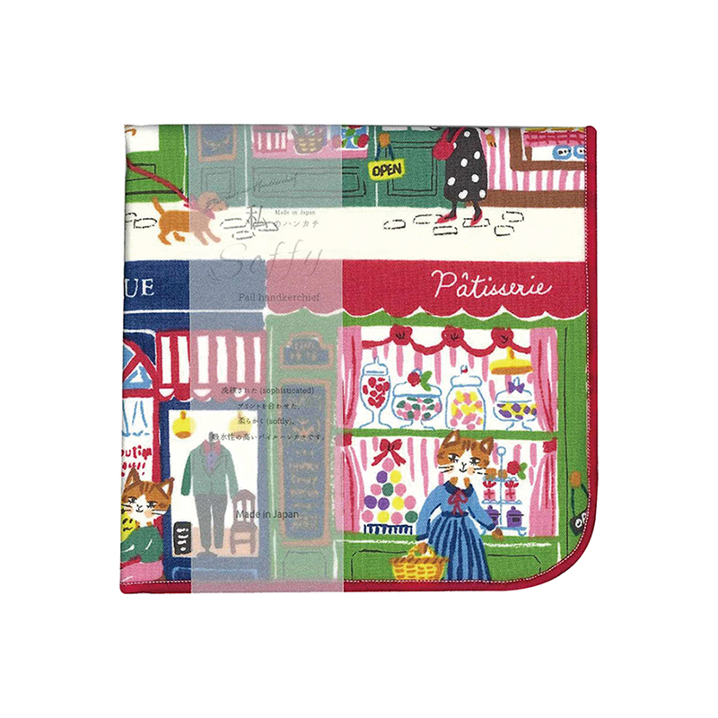 Soffyパイルハンカチ　WINDOW SHOPPING・RDxGR